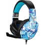 TECHMADE  TM-FL1-CAMBLU CUFFIE GAMING MULTIMEDIALI CAMOUFLAGE BLU