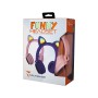 TECHMADE TM-M003-PK CUFFIA  BLUTOOTH CON ORECCHIE DI GATTO LED FUNNY SENZA FILO CON MICROFONO ROSA