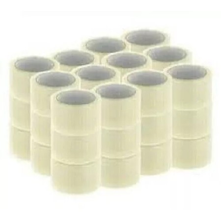36 ROTOLI SCOTCH TRASPARENTE IMBALLAGGIO NASTRO ADESIVO 50MMX66M