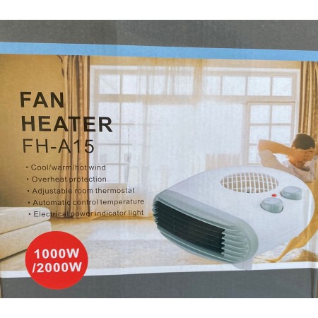 TERMOVENTILATORE FH-A15 VENTO CALDO/FREDDO TERMOSTATO REGOLABILE 1000/2000W