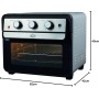 DCG FR2201 FRIGGITRICE AD ARIA+ FORNO 22 LITRI + TIMER 1700W IN ACCIAIO INOX