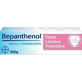 Bepanthenol Pasta Lenitiva Neonato Protettiva, Pasta Cambio Pannolino con Pantenolo che Idrata e Rigenera la pelle, Crema per Bambini Irritazione Pannolino Senza Conservanti, Profumi e Coloranti 100 g