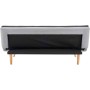 DIVANO/LETTO MUFFIN 3 POSTI CRIBEL TESS.GRIGIO/NERO BICOLOR 180X98X17.5 CM