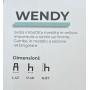 RELAXIA  SEDIA IN VELLUTO WENDY TORTORA E GRIGIO SCURO