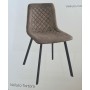 RELAXIA  SEDIA IN VELLUTO WENDY TORTORA E GRIGIO SCURO