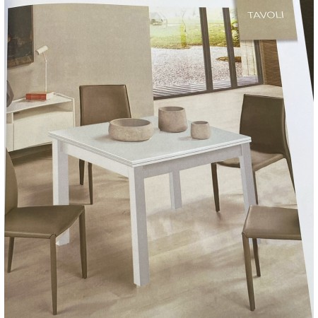 RELAXIA F7843B TAVOLO IN LEGNO ALLUNGABILE 90/180*90*75H BIANCO