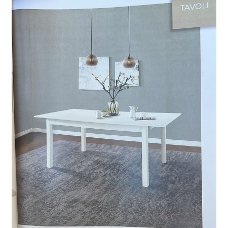 RELAXIA F7842B TAVOLO IN LEGNO ALLUNGABILE 160/200*90*75H  BIANCO