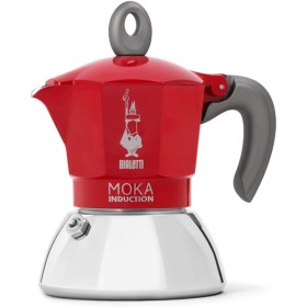BIALETTI CAFFETTIERA MOKA INDUCTION 2 TAZZE ADATTA A TUTTII PIANI DI COTTURA 100ML DESING ELEGATE ROSSO COD 990006942/NP BIALETTI CAFFETTIERA MOKA INDUCTION 2 TAZZE ADATTA A TUTTII PIANI DI COTTURA 100ML DESING ELEGATE ROSSO COD 990006942/NP