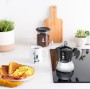 BIALETTI CAFFETTIERA MOKA INDUCTION 2 TAZZE ADATTA A TUTTII PIANI DI COTTURA 100ML DESING ELEGATE NERO COD 990006932/NP