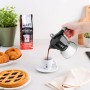 BIALETTI CAFFETTIERA MOKA INDUCTION 4 TAZZE ADATTA A TUTTII PIANI DI COTTURA 100ML DESING ELEGATE NERO COD 990006934/NP