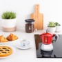 BIALETTI CAFFETTIERA MOKA INDUCTION 4 TAZZE ADATTA A TUTTII PIANI DI COTTURA 100ML DESING ELEGATE ROSSO COD 990006944/NP