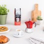 BIALETTI CAFFETTIERA MOKA INDUCTION 4 TAZZE ADATTA A TUTTII PIANI DI COTTURA 100ML DESING ELEGATE ROSSO COD 990006944/NP