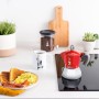 BIALETTI CAFFETTIERA MOKA INDUCTION 4 TAZZE ADATTA A TUTTII PIANI DI COTTURA 100ML DESING ELEGATE ROSSO COD 990006944/NP
