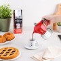BIALETTI CAFFETTIERA MOKA INDUCTION 4 TAZZE ADATTA A TUTTII PIANI DI COTTURA 100ML DESING ELEGATE ROSSO COD 990006944/NP