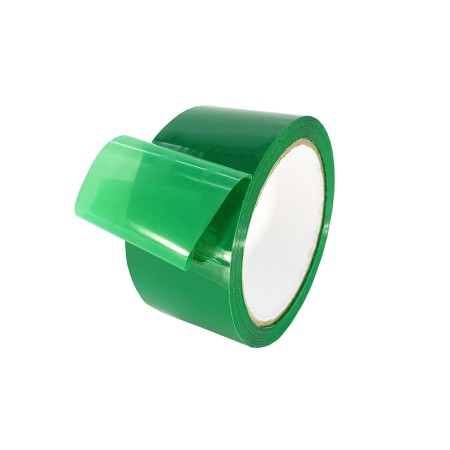 6 ROTOLI NASTRO ADESIVO DA IMBALLAGGIO COLORE VERDE 48mmX66M 45 MICRON