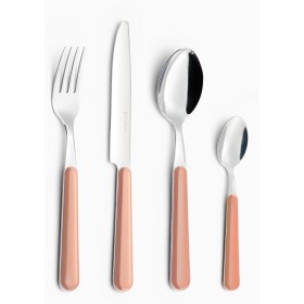 CONFEZIONE POSATE 24 PEZZI EME MADE IN ITALY SET DI POSATE COLORANDO (SALMONE) CONFEZIONE POSATE 24 PEZZI EME MADE IN ITALY SET DI POSATE COLORANDO (SALMONE)