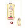 BOX 2 PEZZI OLIO BAGNO BABY MOMENTS CHICCO 1024   0+ MESI 200ML