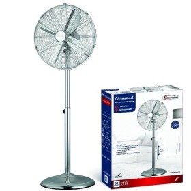 KASAVIVA VENTILATORE CROMATO 60 W CON PIANTANA CM.140 COD 1643002 KASAVIVA VENTILATORE CROMATO 60 W CON PIANTANA CM.140 COD 1643002