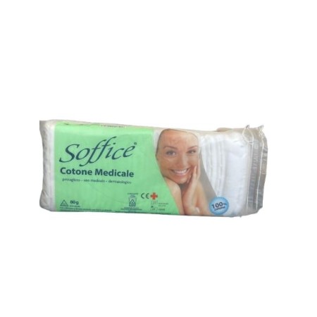 CONFEZIONE DA 10 PEZZI COTONE MEDICALE PRETAGLIATO COD VE080 USO MEDICALE DERMATOLOGICO IDROFILO PRONTO SOCCORSO OVATTA 80G