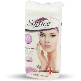 SET DI DISCHETTI STRUCCANTI SOFFICE BIO  50 DISCHI QUADROTTI 100%COTONE COD VE250