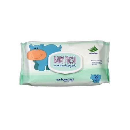 BABY FRESH SALVIETTINE UMIDIFICATE DERMATOLOGICMENTE TESTATE ALOE VERA 72 PEZZI