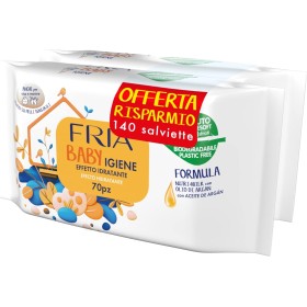 2 PACCHI DI FRIA BABY IGIENE SALVIETTE PER CAMBIO PANNOLINO CON OLIO DI ARGAN E NUTRIMILK CONFEZIONE DA 70SALVIETTE COD 090015BT 2 PACCHI DI FRIA BABY IGIENE SALVIETTE PER CAMBIO PANNOLINO CON OLIO DI ARGAN E NUTRIMILK CONFEZIONE DA 70SALVIETTE COD 090015BT
