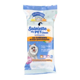 PET CARE CLENDY PET SALVIETTE IPOALLERGENICHE CON CLOREXIDINA POCKET 15PZ COD 00029727