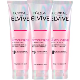 3 FLACONI L'OREAL AA765000 BALSAMO DISTRICANTE PER CAPELLI SPENTI E POROSI GLYCOLIC GLOSS 150ML