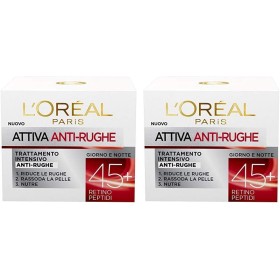 CONFEZIONI DA 2 CREME VISO L'ORÉAL PARIS A8623104 DONNA ANTIRUGHE INTENSIVA GIORNO, 50 ML