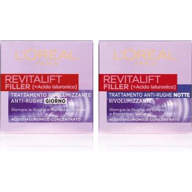 SET  L'ORÉAL PARIS CREMA VISO GIORNO E NOTTE REVITALIFT FILLER, AZIONE ANTIRUGHE RIVOLUMIZZANTE CON ACIDO IALURONICO 50 ML COD A8674202 +A8354702
