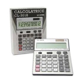 CALCOLATRICE 12 CIFRI -4 FUNZIONI DI MEMORIA COD CL-3018