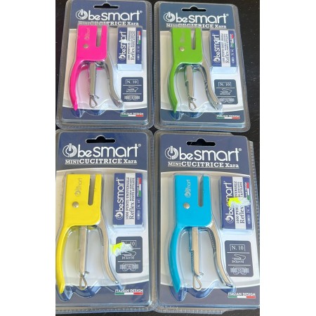 BE SMART SPILLATRICE BLISTER MINI CUCITRICE XARA PASTEL P/10 INGROSSO PINZATRICI ZENITH ED ECONOMICHE
