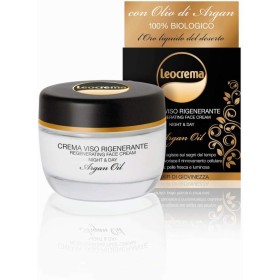 LEOCREMA CREMA VISO RIGENERANTE NIGHT&DAY PELLE SPENTA 100% BIOLOGICO CON OLIO DI ARGAN 50ML