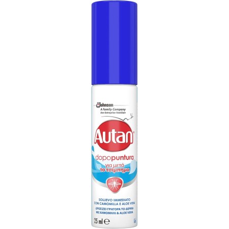 AUTAN DOPOPUNTURA INSETTO REPELLENTE ANTIZANZARE LOZIONE CON ALOE VERA E CAMOMILLA 25ML