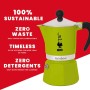 BIALETTI CAFFETTIERA MOKA EXPRESS RAINBOW 1 TAZZA VERDE NON ADATTA A INDUZIONE COD 990004971/NP