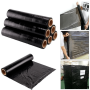 6 BOBINE FILM ESTENSIBILE PELLICOLA NERA 2,2 KG 23 MICRON PER IMBALLAGGIO 50 CM