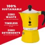 BIALETTI CAFFETTIERA MOKA EXPRESS RAINBOW 3 TAZZE GIALLA NON ADATTA A INDUZIONE COD 990004982/NP