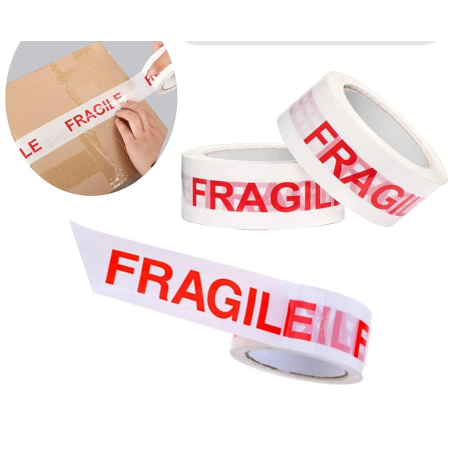 Nastro T901P02 Nastro Da Imballaggio "Fragile" Tape Logic - 2 Rotoli Da 55 Yard, Bianco Con Stampa Nastro Pre Stampato Fragile 2 Pollici - Foto 10