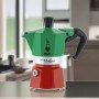 BIALETTI  MOKA EXPRESS 1/2 TAZZE LA MOKINA TRICOLORE CAFFETTIERA DA CEFFE' 30ML  COD 990005650