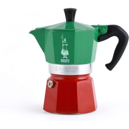 BIALETTI MOKA EXPRESS 6 TAZZE MOKA TRICOLORE CAFFETTIERA DA CEFFE' 130ML COD 990005323/NP