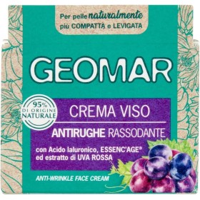 GEOMAR CREMA VISO ANTIRUGHE RASSODANTE CON ACIDO IAURONICO + ESTRATTO DI UVA ROSSA 50ML COD 115550