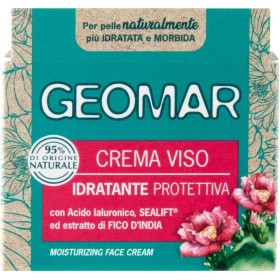 GEOMAR CREMA VISO IDRATANTE PROTETTIVA CON ACIDO IAURONICO GEL D'ALOE BIO + ESTRATTO FICO D'INDIA 50ML COD 115540