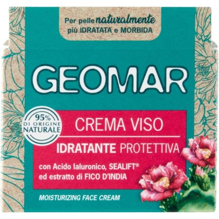 GEOMAR CREMA VISO IDRATANTE PROTETTIVA CON ACIDO IAURONICO GEL D'ALOE BIO + ESTRATTO FICO D'INDIA 50ML COD 115540