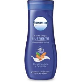 LEOCREMA CREMA CORPO NUTRIENTE PER PELLI SECCHE E DISIDRATATE CON OLIO DI MANDORLE E PANTENOLO 48H DI IDRATAZIONE 400ML
