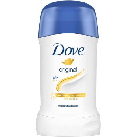 Dove, Deodorante Original Stick, Deodorante Antitraspirante in Stick, con 1/4 Crema Idratante, Protezione Fino a 48 Ore, con Olio Nutriente, Deodorante Uomo e Donna, 40 ml