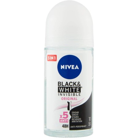 NIVEA DEODORANTE BLACK&WHITE INVISIBLE ORIGINAL ROLL-ON 50ML