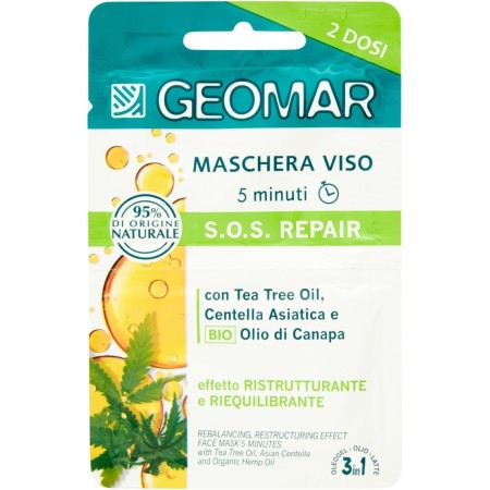 GEOMAR MASCHERA VISO S.O.S REPAIR EFFETTO RISRUTTURANTE E RIEQUILIBRANTE 2 DOSI 15 ML COD 120140
