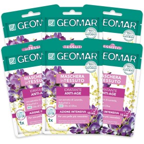 SET DI 6 MASCHERE IN TESSUTO GEOMAR  IDRATANTE ANTI-AGE CON ESTRATTO DI LAVANDA COD 115520 SET DI 6 MASCHERE IN TESSUTO GEOMAR  IDRATANTE ANTI-AGE CON ESTRATTO DI LAVANDA COD 115520