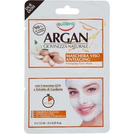 4 PEZZI EQUILIBRA MASCHERA PURIFICANTE BIDOSE ARGAN MONODOSE
