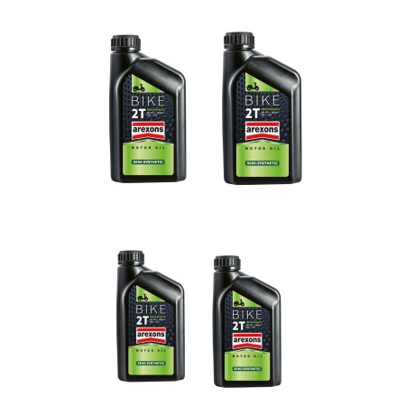 4 LITRI AREXONS OLIO MOTORE 2T BIKE SEMI SYNTHETIC API TC+ JASO FC ISO-L- EGD COD 94521